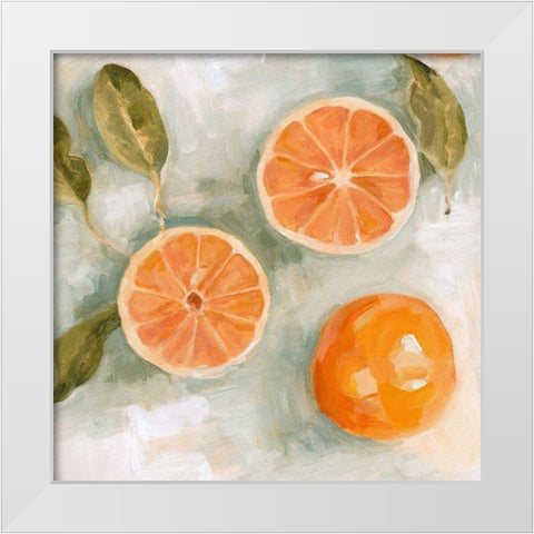 Fresh Citrus III White Modern Wood Framed Art Print by Scarvey, Emma