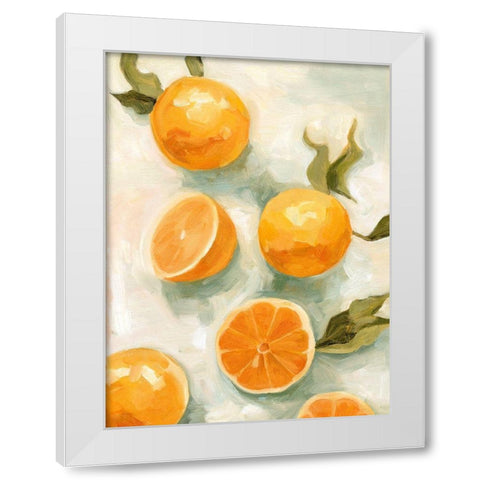 Fresh Citrus V White Modern Wood Framed Art Print by Scarvey, Emma