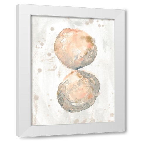 Muted Molusk II White Modern Wood Framed Art Print by Vess, June Erica