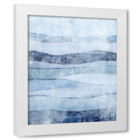White Out in Blue II White Modern Wood Framed Art Print by Popp, Grace