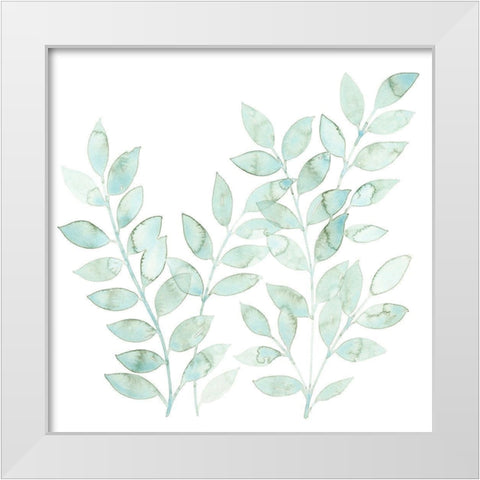 Winding Whisper I White Modern Wood Framed Art Print by Popp, Grace