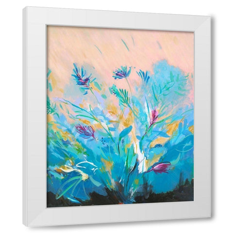 Mixed Floral I White Modern Wood Framed Art Print by Joy, Julie