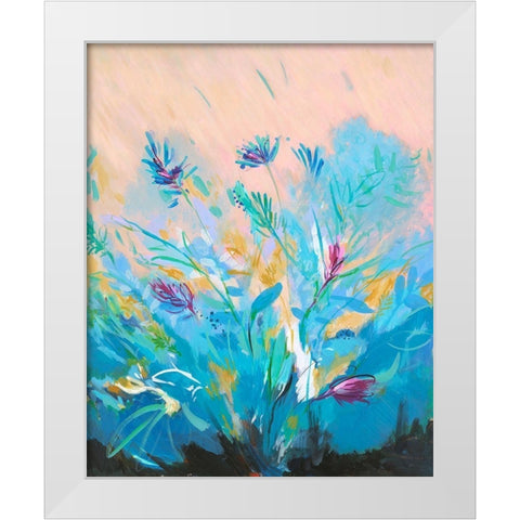 Mixed Floral I White Modern Wood Framed Art Print by Joy, Julie