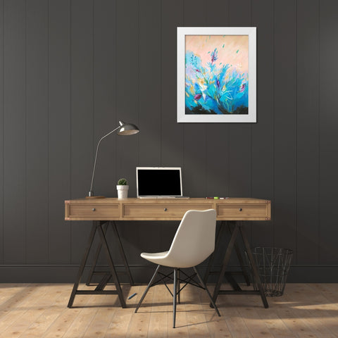 Mixed Floral II White Modern Wood Framed Art Print by Joy, Julie