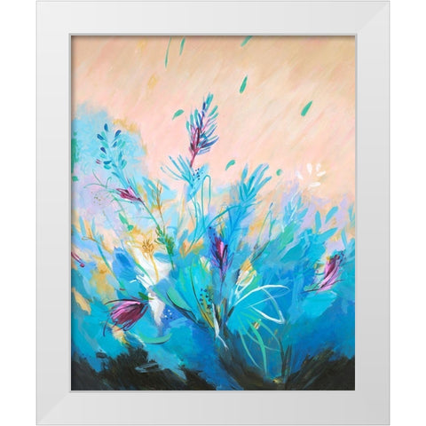 Mixed Floral II White Modern Wood Framed Art Print by Joy, Julie