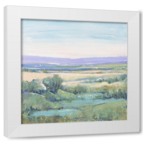 Lavender Horizon II White Modern Wood Framed Art Print by OToole, Tim