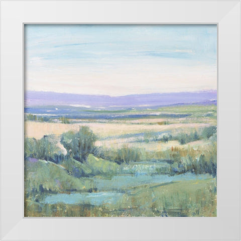 Lavender Horizon II White Modern Wood Framed Art Print by OToole, Tim