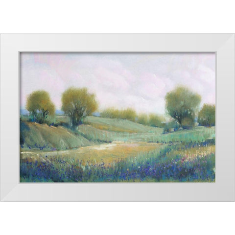 Paysage I White Modern Wood Framed Art Print by OToole, Tim