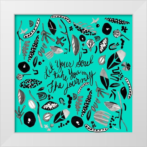 Woodland Wonder I White Modern Wood Framed Art Print by Blanckslate