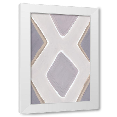 Custom Neutral Impact III White Modern Wood Framed Art Print by Vess, June Erica