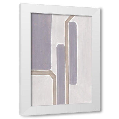 Custom Neutral Impact IV White Modern Wood Framed Art Print by Vess, June Erica