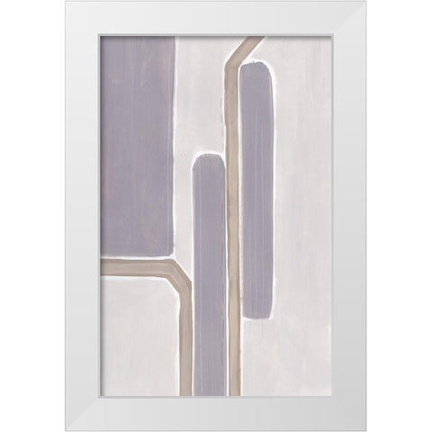 Custom Neutral Impact IV White Modern Wood Framed Art Print by Vess, June Erica