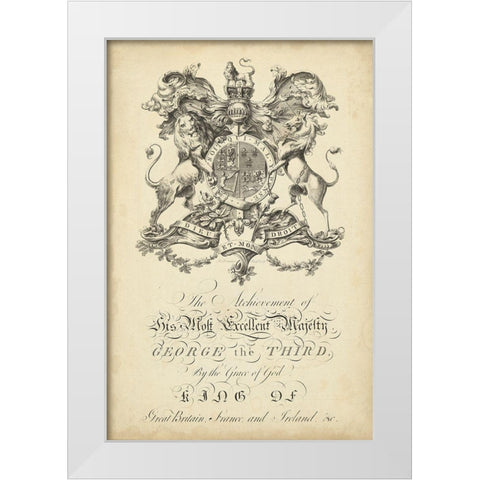 Peerage of England I White Modern Wood Framed Art Print by Vision Studio