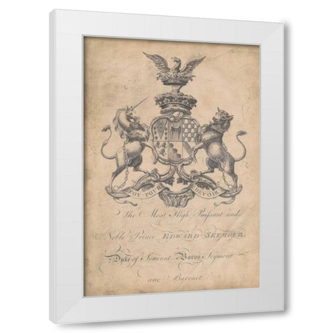 Peerage of England II White Modern Wood Framed Art Print by Vision Studio