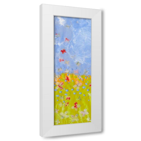 Raining Blossoms I White Modern Wood Framed Art Print by Ludwig, Alicia