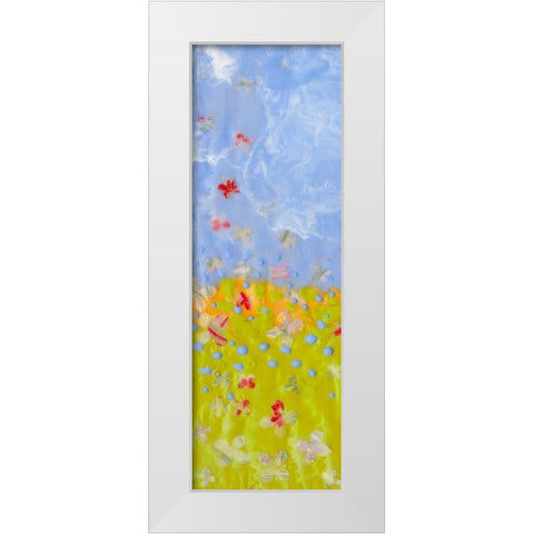 Raining Blossoms I White Modern Wood Framed Art Print by Ludwig, Alicia