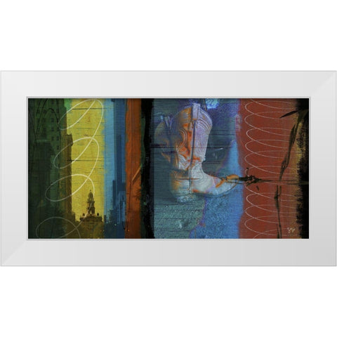 18x36 Boot Collage (ASH) White Modern Wood Framed Art Print by Jasper, Sisa