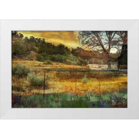 40x60 In the Brush (ASH) White Modern Wood Framed Art Print by Jasper, Sisa