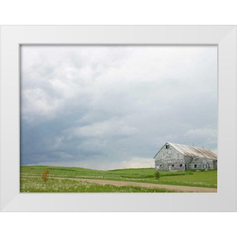 Barn Scape I White Modern Wood Framed Art Print by Blixt, Ingrid