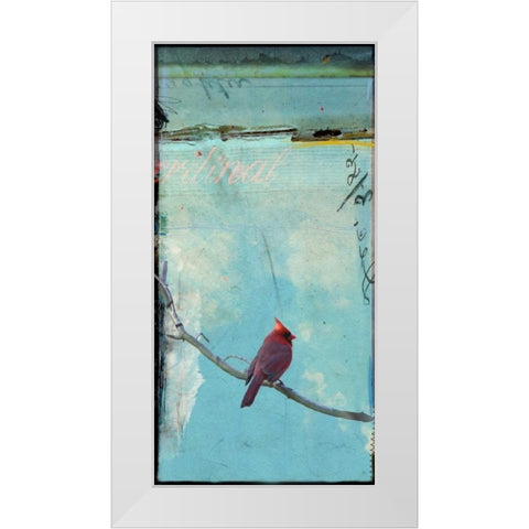 Bird Window I White Modern Wood Framed Art Print by Blixt, Ingrid