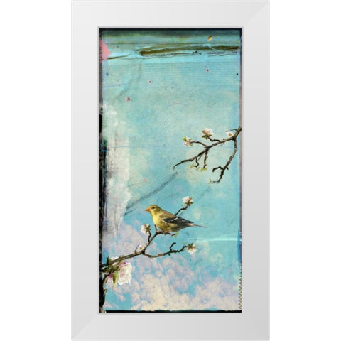 Bird Window II White Modern Wood Framed Art Print by Blixt, Ingrid