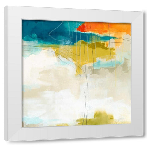 Atmospheric II White Modern Wood Framed Art Print by Vess, June Erica