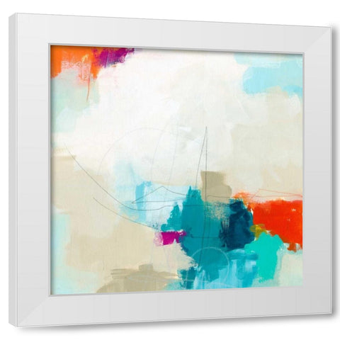 Atmospheric IV White Modern Wood Framed Art Print by Vess, June Erica