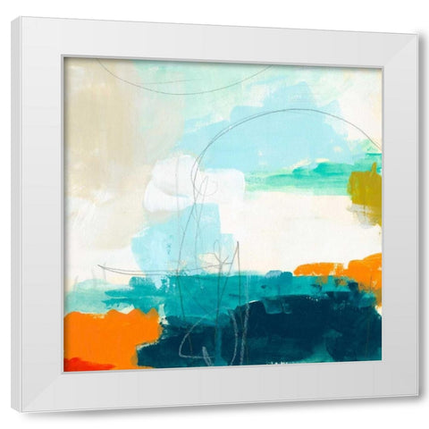 Atmospheric VII White Modern Wood Framed Art Print by Vess, June Erica
