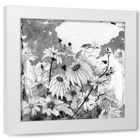 Izas Garden I White Modern Wood Framed Art Print by Blixt, Ingrid