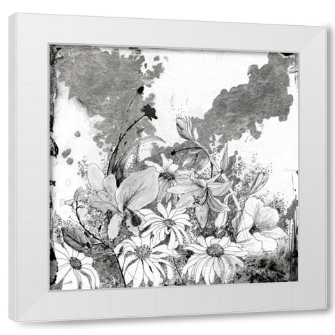 Izas Garden II White Modern Wood Framed Art Print by Blixt, Ingrid