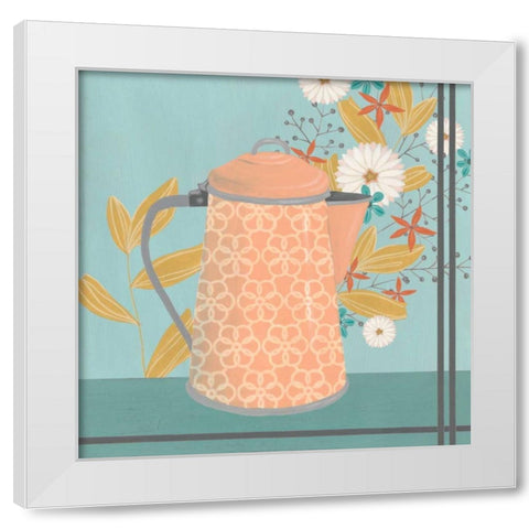 Whimsical Kitchen II White Modern Wood Framed Art Print by Vess, June Erica