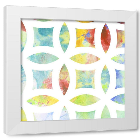 Metric Watercolors IV White Modern Wood Framed Art Print by Goldberger, Jennifer