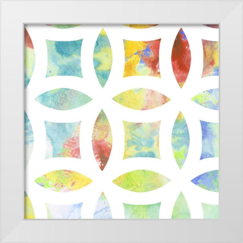 Metric Watercolors IV White Modern Wood Framed Art Print by Goldberger, Jennifer
