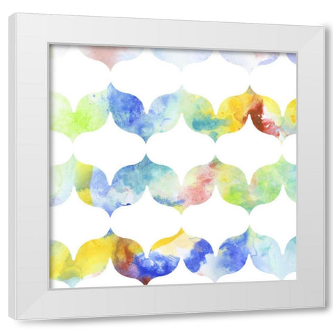 Metric Watercolors VI White Modern Wood Framed Art Print by Goldberger, Jennifer