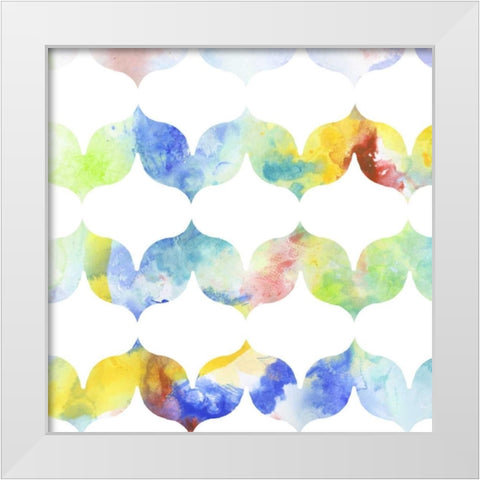 Metric Watercolors VI White Modern Wood Framed Art Print by Goldberger, Jennifer