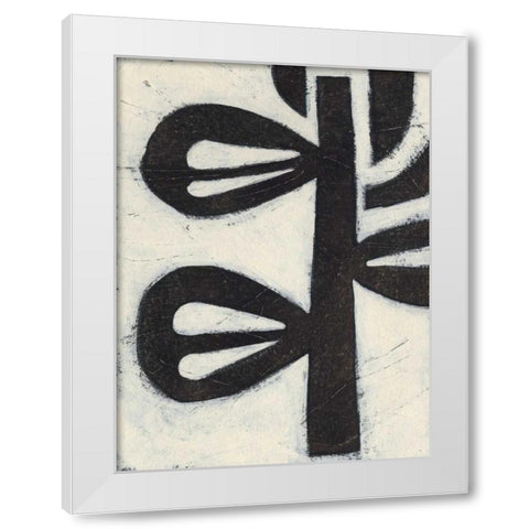Symbiotic V White Modern Wood Framed Art Print by Vess, June Erica