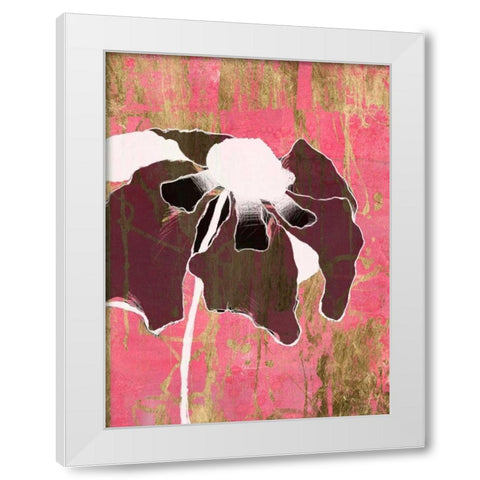 Acid Floral II White Modern Wood Framed Art Print by Goldberger, Jennifer