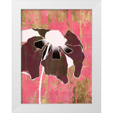 Acid Floral II White Modern Wood Framed Art Print by Goldberger, Jennifer