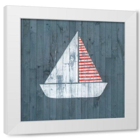 Nautical Plank I White Modern Wood Framed Art Print by Popp, Grace