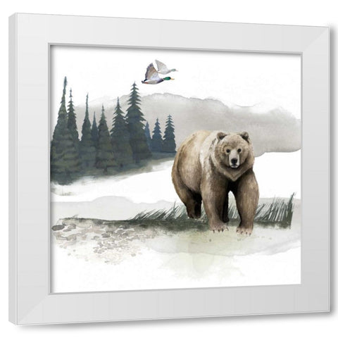 Lodge Landscape I White Modern Wood Framed Art Print by Grace Popp