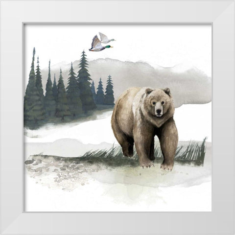 Lodge Landscape I White Modern Wood Framed Art Print by Grace Popp
