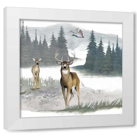 Lodge Landscape II White Modern Wood Framed Art Print by Popp, Grace