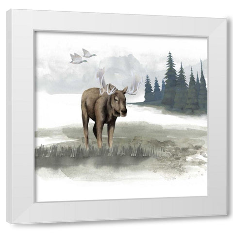 Lodge Landscape III White Modern Wood Framed Art Print by Grace Popp