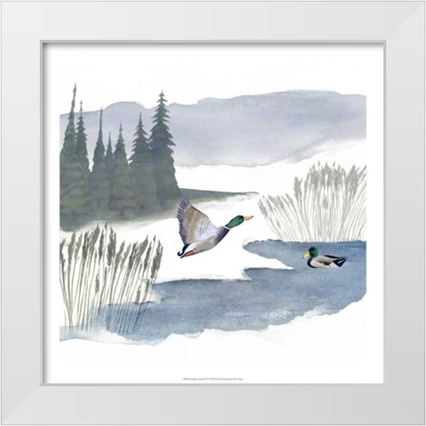 Lodge Landscape IV White Modern Wood Framed Art Print by Popp, Grace