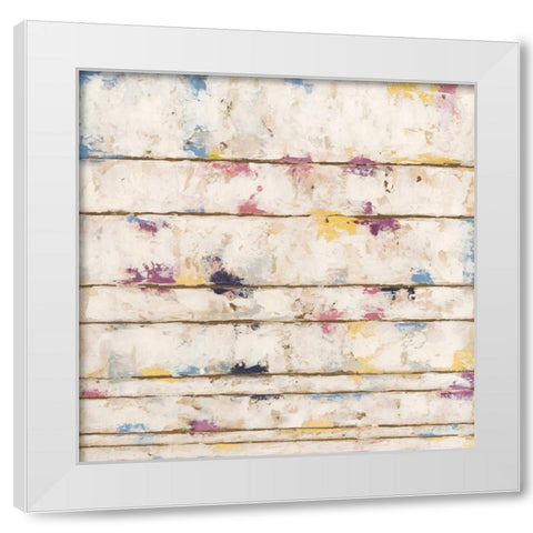 Lined Abstract II White Modern Wood Framed Art Print by Meagher, Megan