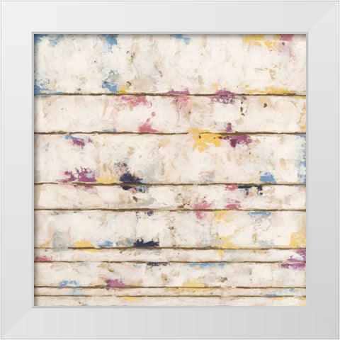 Lined Abstract II White Modern Wood Framed Art Print by Meagher, Megan