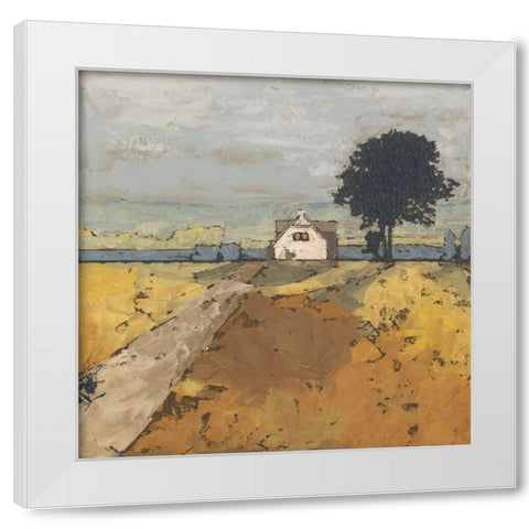 Pastoral Charm II White Modern Wood Framed Art Print by Meagher, Megan