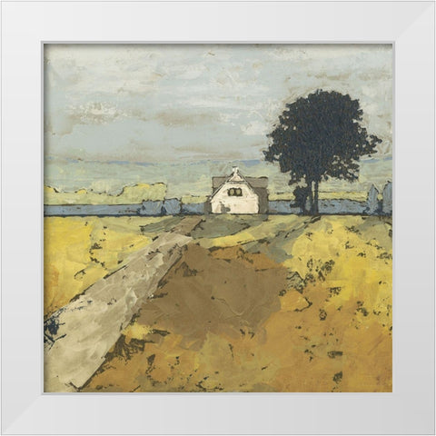 Pastoral Charm II White Modern Wood Framed Art Print by Meagher, Megan