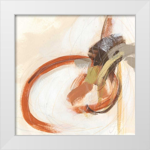 Upstage III White Modern Wood Framed Art Print by Vess, June Erica