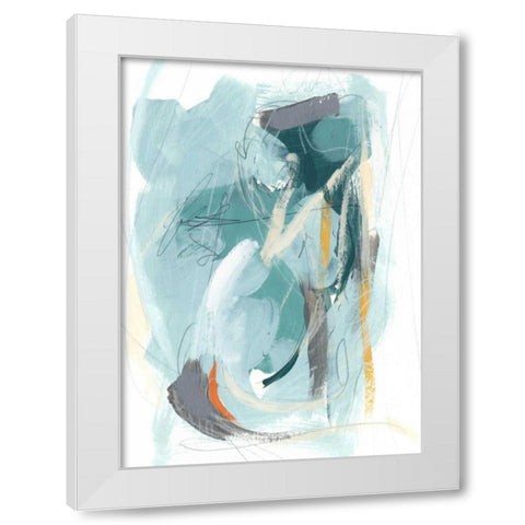 Rhythm Rhapsody III White Modern Wood Framed Art Print by Vess, June Erica